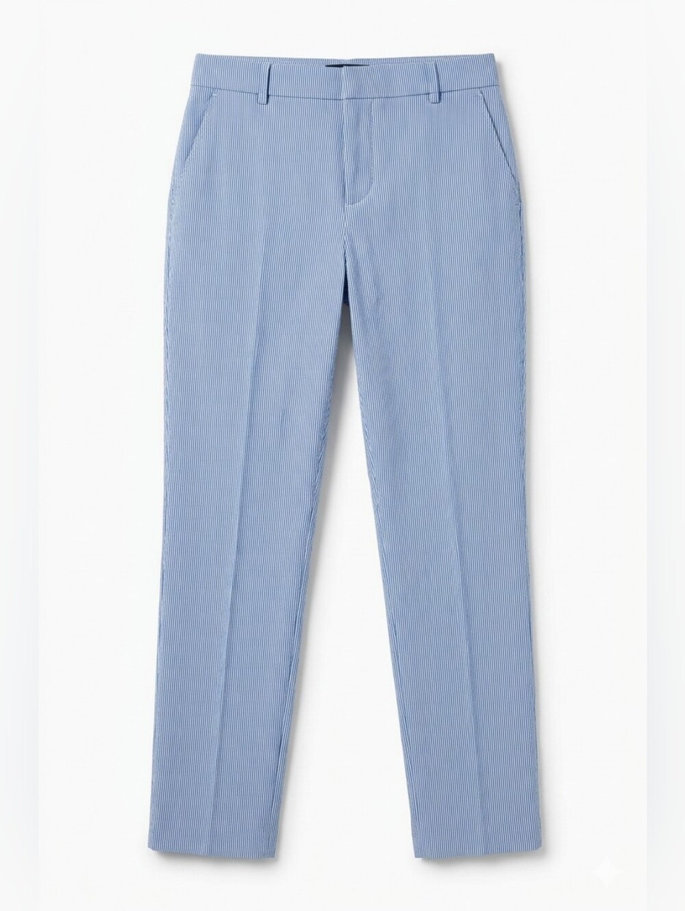 Lord & Taylor Light Blue Seersucker Chinos